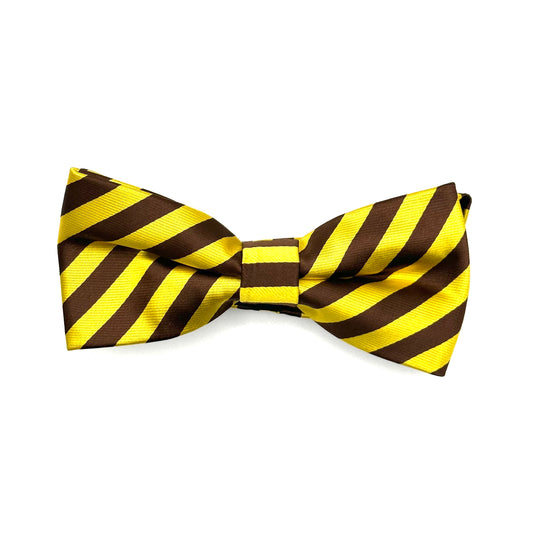 Iota Phi Theta Brown and Gold Striped Bow Tie