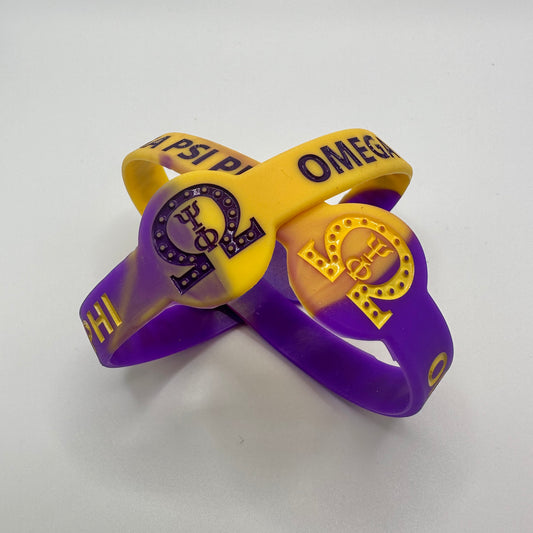 Omega psi phi clearance silicone bracelets